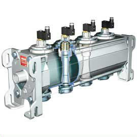 Клапанный модуль со встроенными поршневыми импульсными клапанами ASCO с электромагнитной катушкой (160 мм).